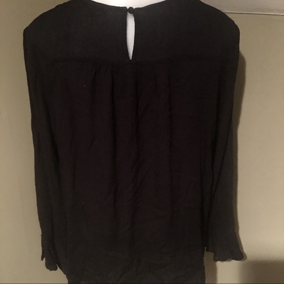Jodifl Women’s Blk Flowy Long Sleeve Top SZ S - Picture 2 of 8